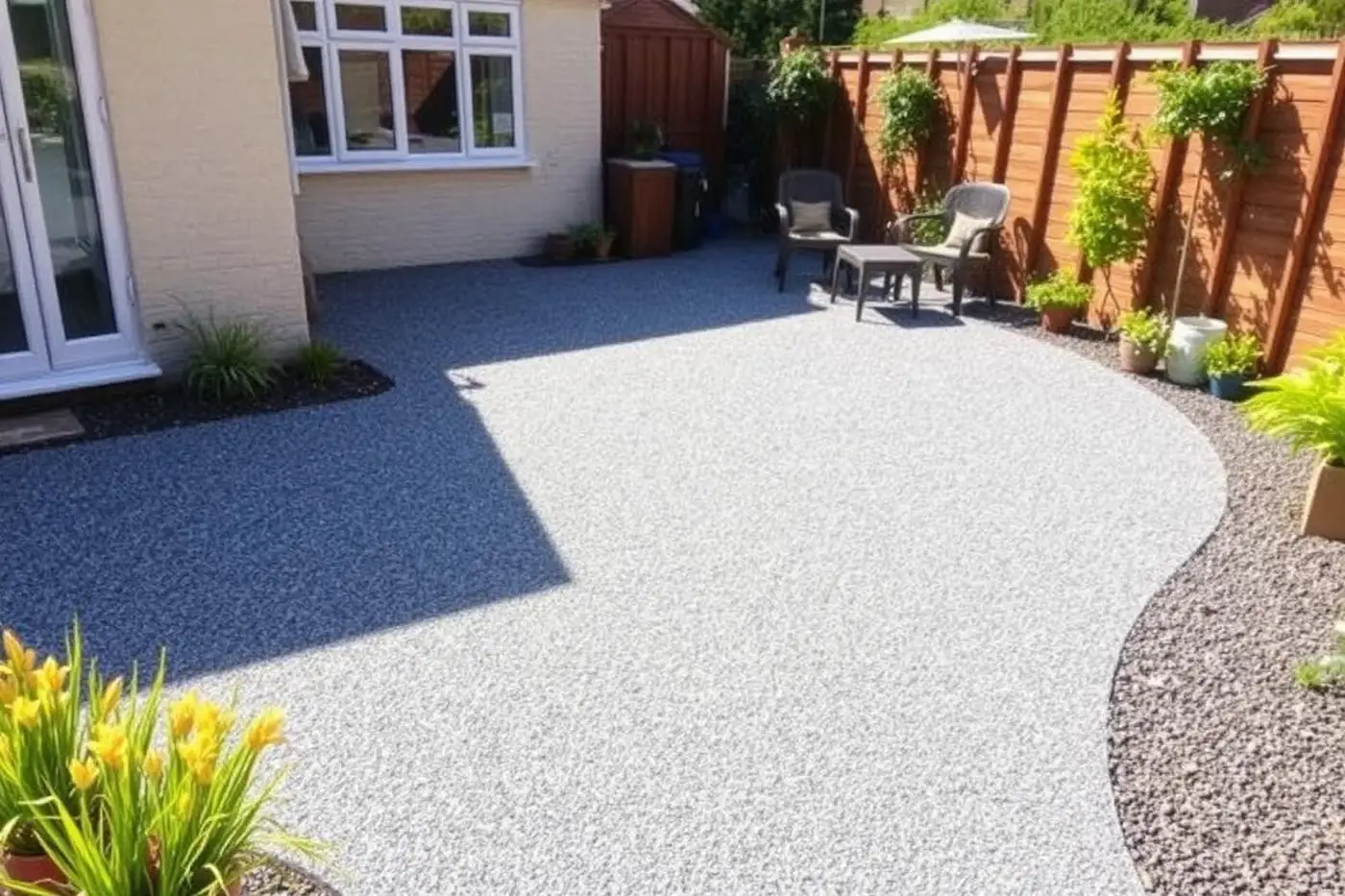 After: patio transformation in Bath