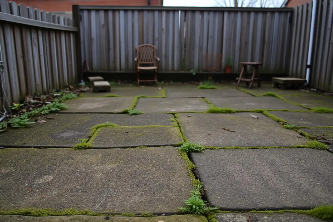 Before: patio transformation in Bath