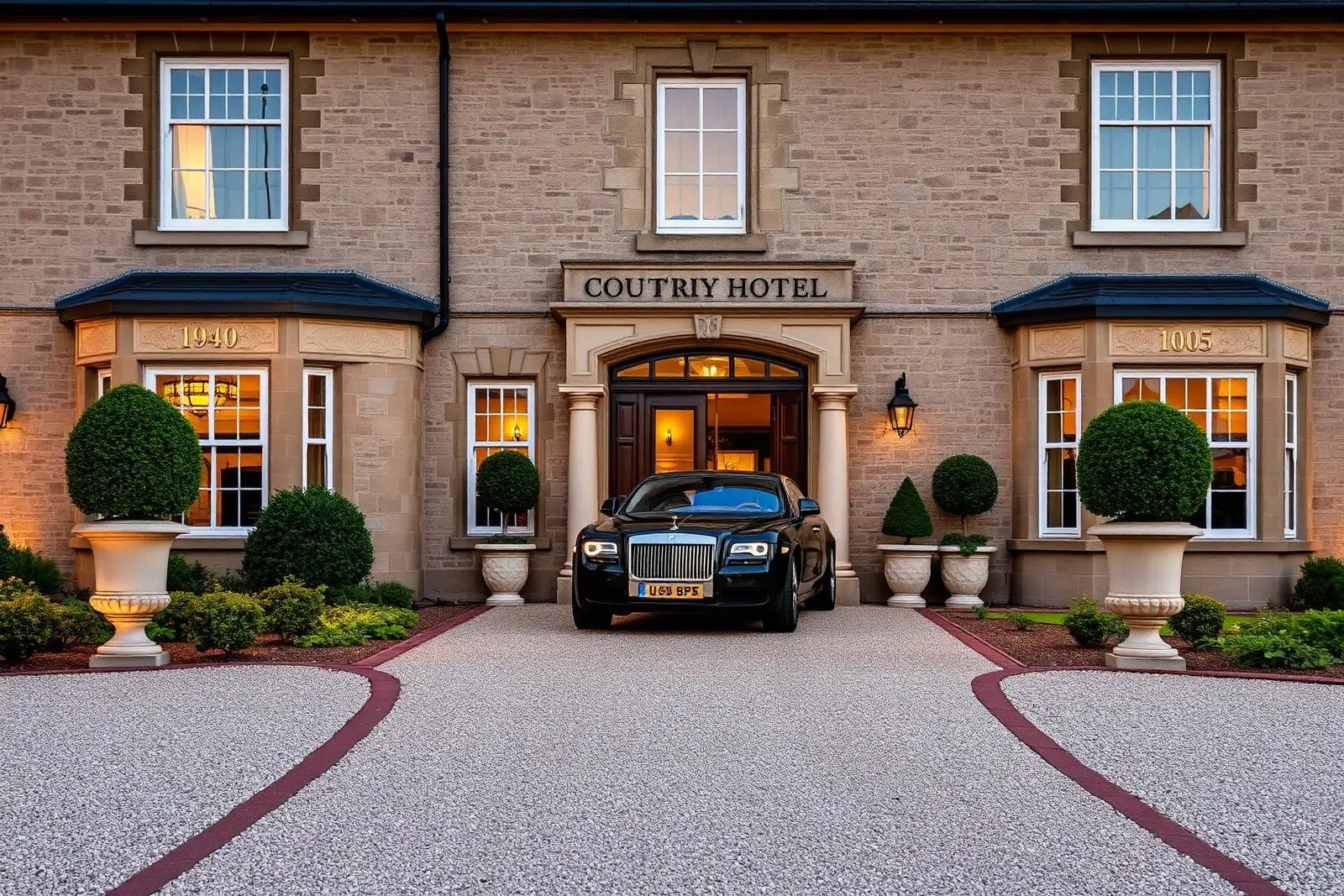 Silver Granite country hotel arrival — Peak District