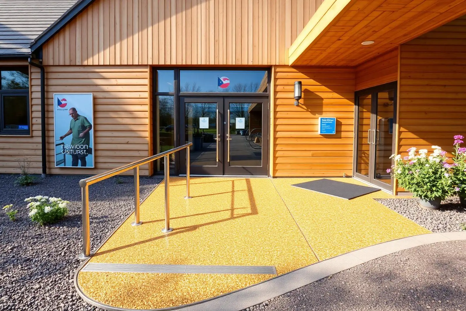Harvest Gold visitor centre ramp — Rutland Water