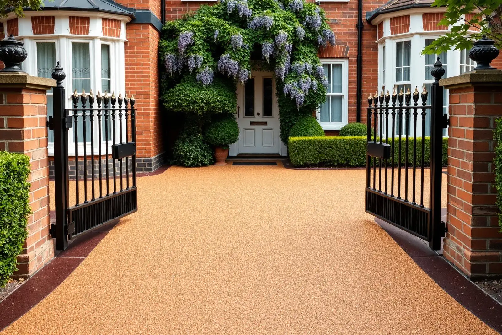 Rhine Gold Georgian townhouse driveway — Harrogate, North Yorkshire