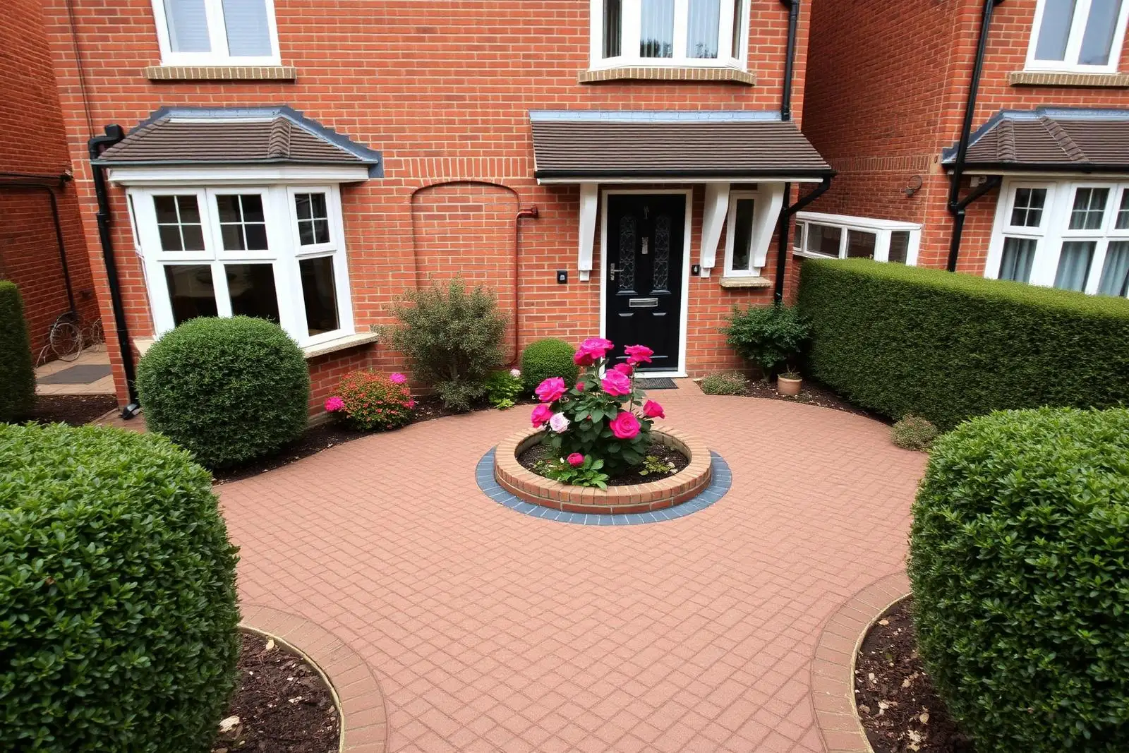 Chocolate Buff Victorian horseshoe drive — Richmond, London