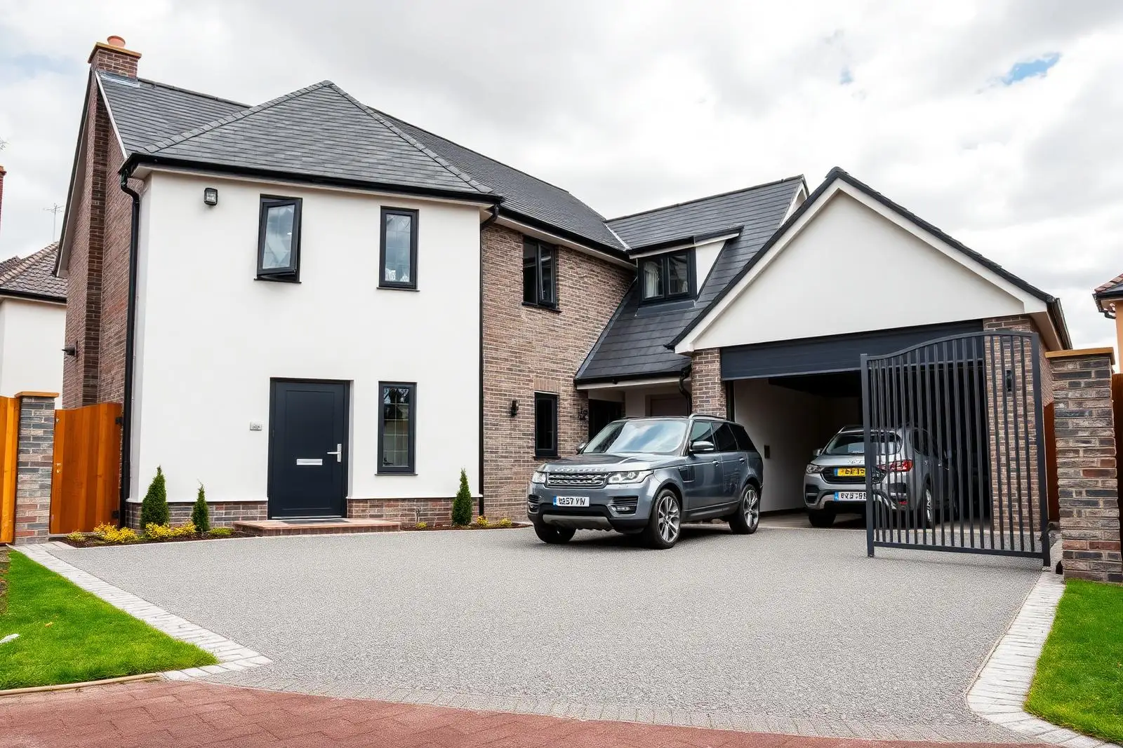 Quartz Grey estate home with gates — Milton Keynes, Buckinghamshire