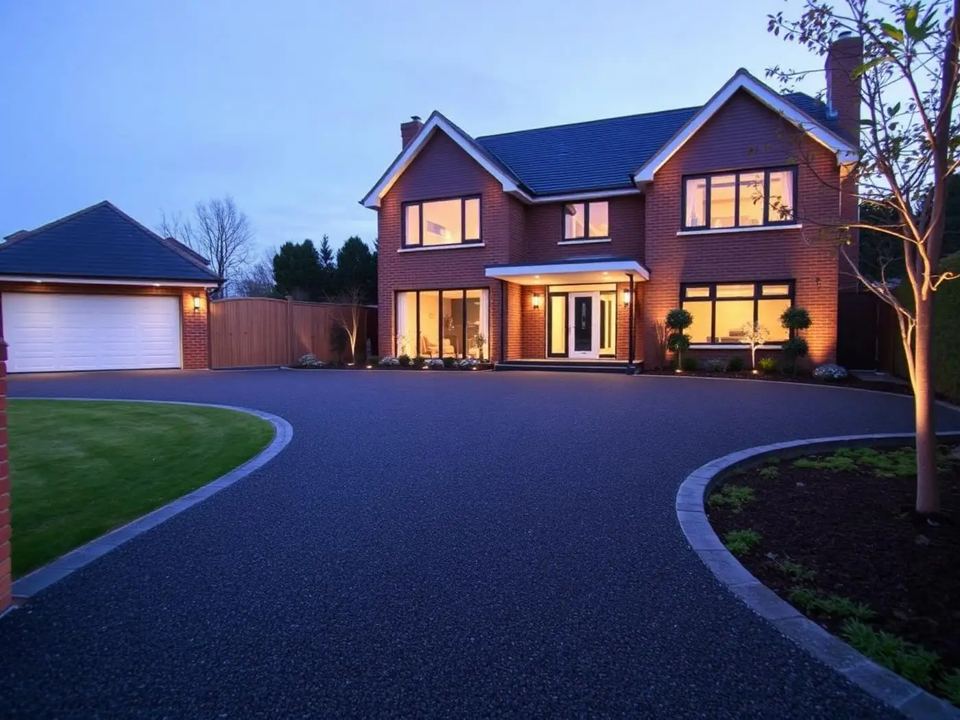 Completed Stencil-Tech Group resin bound driveway installation