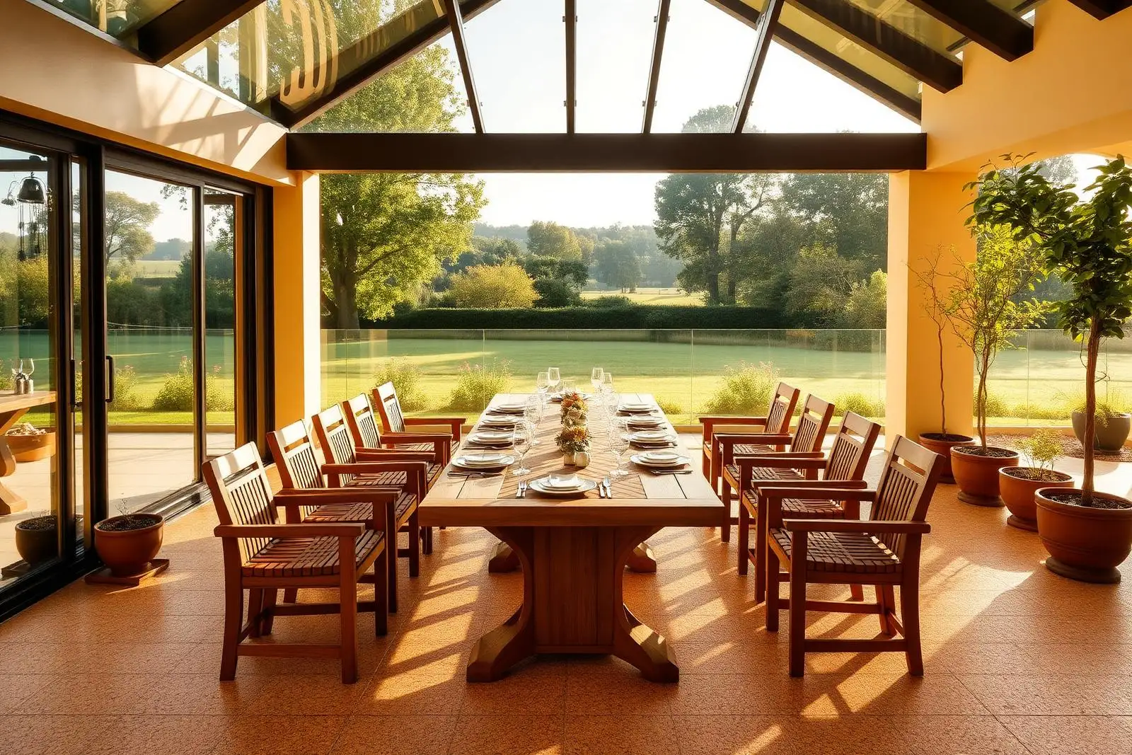 Mediterranean Gold dining terrace — Bath, Somerset
